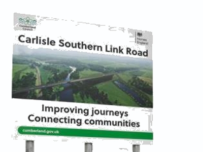 Signboard for southern link road